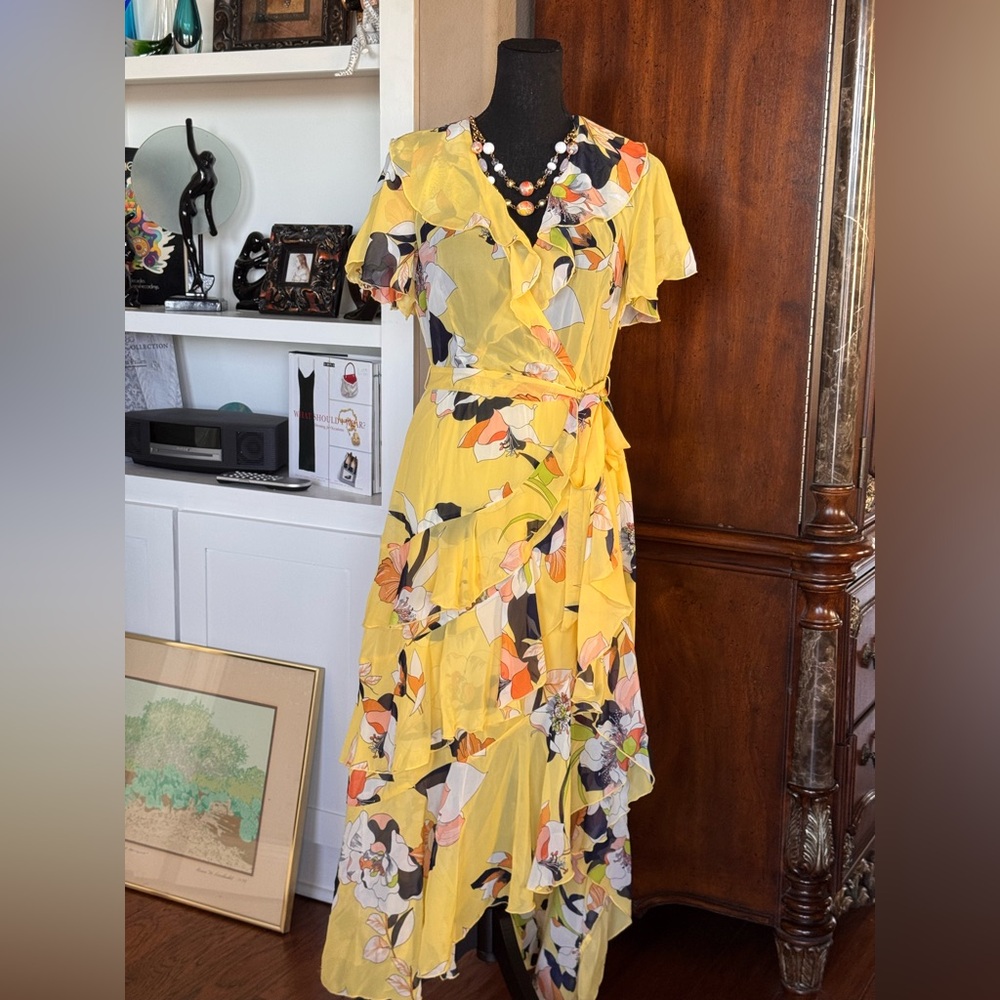 Kate and Lily Yellow Floral Dress